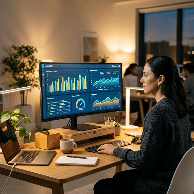 Analytics dashboard monitoring